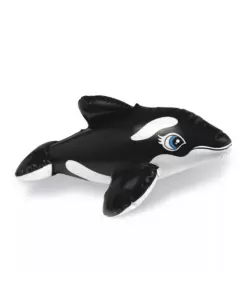 CAVALCABILE GONFIABILE INTEX "ORCA" IN VINILE NERO E BIANCO 193X119 CM - COD. 58561NP