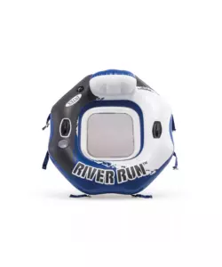 CIAMBELLA GONFIABILE INTEX "RIVER RUN" IN VINILE BLU 130X126 CM - COD. 58854EU