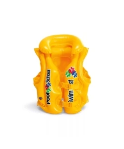 GUBBINO GONFIABILE PER BAMBINI INTEX "POOL SCHOOL" IN VINILE GIALLO 50X47 CM - COD. 58660EU