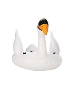 CAVALCABILE GONFIABILE INTEX "GRANDE CIGNO" IN VINILE BIANCO 194X152X147 CM - COD. 56287