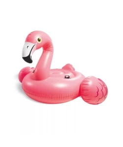 CALVACABILE GONFIABILE INTEX "FENICOTTERO GRANDE" IN VINILE ROSA 203X196X124 CM - COD. 57288EU