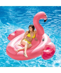 CAVALCABILE GONFIABILE INTEX "GRANDE FENICOTTERO" ROSA 218X211X136 CM - COD. 56288