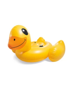 CAVALCABILE GONFIABILE INTEX "PAPERA GRANDE" IN VINILE GIALLO 203X203X112 CM - COD. 56286