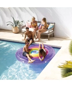 MATERASSINO GONFIABILE "ISOLA RAINBOW" IN VINILE - COD. 57285EU