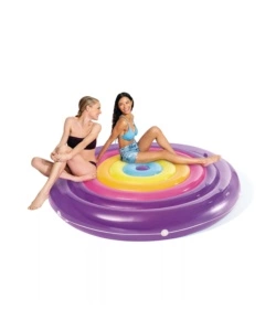 MATERASSINO GONFIABILE "ISOLA RAINBOW" IN VINILE - COD. 57285EU