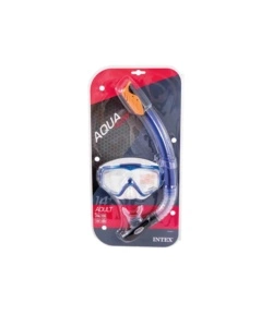 SET MASCHERA NUOTO RAGAZZO E BOCCAGLIO INTEX "AUQUA PRO" IN PLASTICA - COD. 55962
