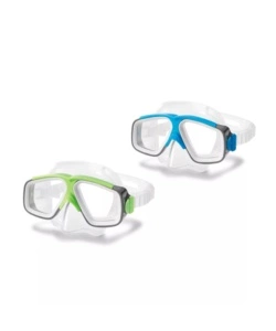 MASCHERA NUOTO BAMBINO INTEX "SURF RIDER" IN PLASTICA COLORI ASSORTITI - COD. 55975