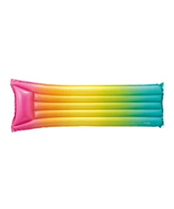 MATERASSINO GONFIABILE INTEX "ARCOBALENO" IN VINILE COLORI ASSORTITI 170X53X15 CM - COD. 58721EU