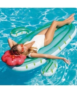 MATERASSINO GONFIABILE INTEX "CACTUS" IN VINILE 180X130X28 CM - COD. 58793EU