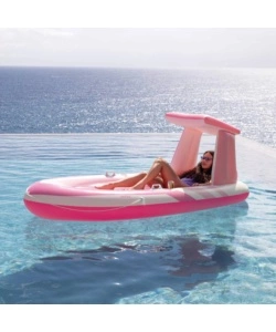 MATERASSINO GONFIABILE INTEX "CANOTTO" IN VINILE ROSA 224X119X97 CM - COD. 57804EU