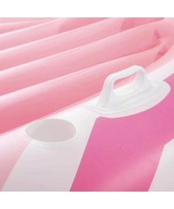 MATERASSINO GONFIABILE INTEX "CANOTTO" IN VINILE ROSA 224X119X97 CM - COD. 57804EU