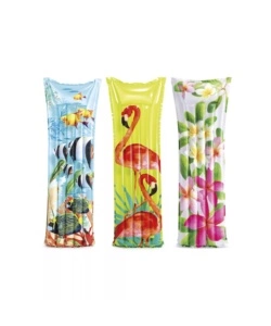 MATERASSINO GONFIABILE INTEX "FLOREALE" IN VINILE COLORI ASSORTITI 183X69 CM - COD. 59720EU