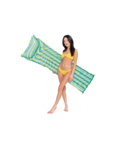 MATERASSINO GONFIABILE INTEX "ONDE RAZZLE DAZZLE" IN VINILE COLORI ASSORTITI 183X69 CM - COD. 59711EU