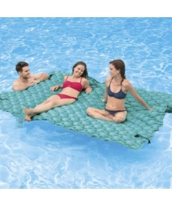 MATERASSINO GONFIABILE CON CUSCINETTI INTEX IN VINILE BLU 290X226 CM - COD. 56841EU