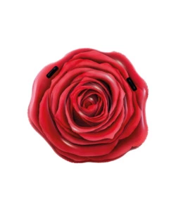 MATERASSINO GONFIABILE INTEX "ROSA" IN VINILE ROSSO 137X132 CM - COD. 58783EU