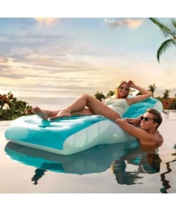 MATERASSINO GONFIABILE INTEX "SPLASH" IN VINILE AZZURRO 191X99 CM - COD. 56874EU