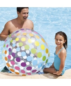 PALLONE GONFIABILE INTEX "JUMBO" IN VINILE COLORI ASSORTITI Ø 107 CM - COD. 59065NP