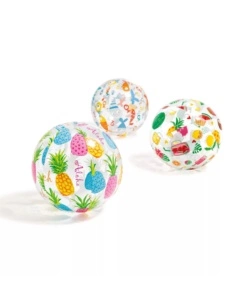 PALLONE GONFIABILE INTEX "TEMA ESTIVO E MARINO" IN VINILE Ø 51 CM - COD. 59040NP