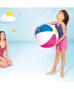 PALLONE GONFIABILE INTEX "GLOSSY" IN VINILE MULTICOLORE Ø 61 CM - COD. 59030NP