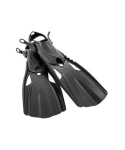 PINNE NUOTO INTEX "GRANDI SUPER SPORT" NERO 41-45 EU - COD. 55635