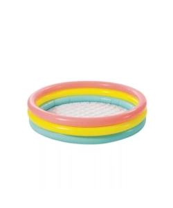 PISCINA GONFIABILE PER BAMBINI INTEX "SUNSET GLOW" IN VINILE MULTICOLORE 114X114X25 CM - COD. 57412NP