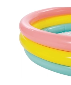 PISCINA GONFIABILE PER BAMBINI INTEX "SUNSET GLOW" IN VINILE MULTICOLORE 114X114X25 CM - COD. 57412NP