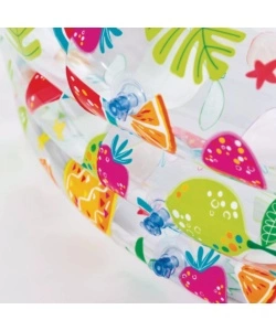 PISCINA GONFIABILE PER BAMBINI INTEX IN VINILE STAMPA ESTIVA 132X132X28 CM - COD. 59431NP