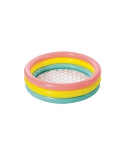 PISCINA GONFIABILE PER BAMBINI INTEX "SUNSET GLOW" IN VINILE MULTICOLORE 86X86X25 CM - COD. 58924NP