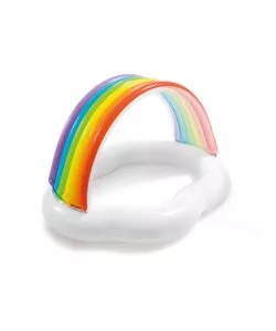 PISCINA GONFIABIE PER BAMBINI INTEX "ARCOBALENO" IN VINILE 142X119X84 CM - COD. 57141NP