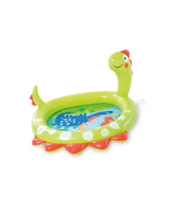 PISCINA GONFIABILE PER BAMBINI INTEX "DINOSAURO" CON SPRUZZINO IN VINILE 119X109X66 CM - COD. 58437NP