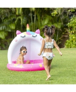 PISCINA GONFIABILE PER BAMBINI INTEX "CATICORN" IN VINILE 102X102 CM - COD. 58438NP