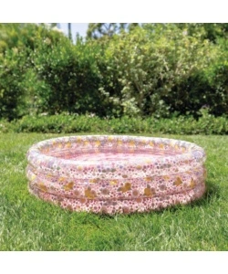PISCINA GONFIABILE PER BAMBINI INTEX "BABY FIORI" IN VINILE ROSA 86X86X25 CM - COD. 58427NP