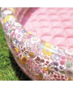 PISCINA GONFIABILE PER BAMBINI INTEX "BABY FIORI" IN VINILE ROSA 86X86X25 CM - COD. 58427NP