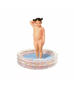 PISCINA GONFIABILE PER BAMBINI INTEX "BABY FIORI" IN VINILE ROSA 86X86X25 CM - COD. 58427NP