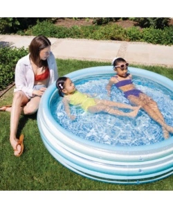 PISCINA GONFIABILE PER BAMBINI INTEX "BLUE BLISS" IN VINILE BLU 147X147X33 CM - COD. 58467NP