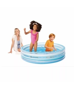 PISCINA GONFIABILE PER BAMBINI INTEX "BLUE BLISS" IN VINILE BLU 147X147X33 CM - COD. 58467NP