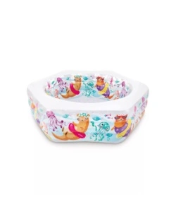PISCINA GONFIABILE PER BAMBINI INTEX "OCEANO" IN VINILE 191X178X61 CM - COD. 56493NP
