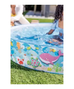PISCINA RIGIDA PER BAMBINI INTEX "BEACH" 152X152X25 CM - COD. 56451NP