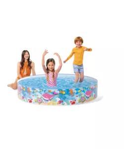 PISCINA RIGIDA PER BAMBINI INTEX "BEACH" 152X152X25 CM - COD. 56451NP