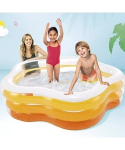 PISCINA GONFIABILE PER BAMBINI INTEX "STELLA" IN VINILE COLORI ASSORTITI 185X180X53 CM - COD. 56495NP