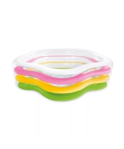 PISCINA GONFIABILE PER BAMBINI INTEX "STELLA" IN VINILE COLORI ASSORTITI 185X180X53 CM - COD. 56495NP