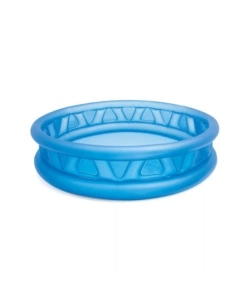 PISCINA GONFIABILE PER BAMBINI INTEX "TRIANGOLI SOFT" IN VINILE BLU 188X188X46 CM - COD. 58431NP