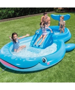 PLAYCENTER GONFIABILE INTEX "BALENA" IN VINILE 373X234X99 CM - COD. 57176NP