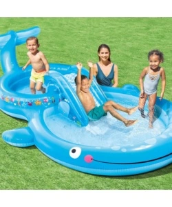 PLAYCENTER GONFIABILE INTEX "BALENA" IN VINILE 373X234X99 CM - COD. 57176NP