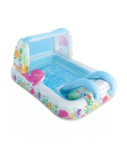 PLAYCENTER GONFIABILE INTEX "BALENA ROSA E AMICI" IN VINILE 229X147X107 CM - COD. 57447NP