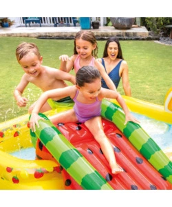 PLAYCENTER GONFIABILE INTEX "FRUTTA" IN VINILE 244X191X91 CM - COD. 57158NP