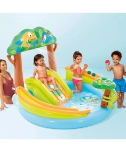 PLAYCENTER GONFIABILE INTEX "IGUANA ADVENTURE" IN VINILE 175X170X132 CM - COD. 56130NP