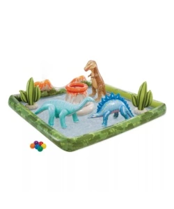 PLAYCENTER GONFIABILE INTEX "JURASSIC" CON PALLINE IN VINILE 201X201X36 CM - COD. 56132NP