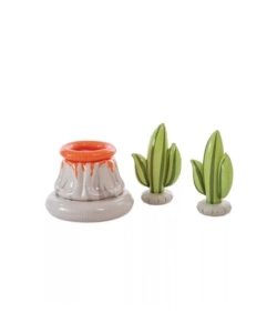 PLAYCENTER GONFIABILE INTEX "JURASSIC" CON PALLINE IN VINILE 201X201X36 CM - COD. 56132NP