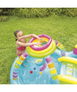 PLAYCENTER GONFIABILE INTEX "RAINBOW" IN VINILE 295X191X109 CM - COD. 56137NP